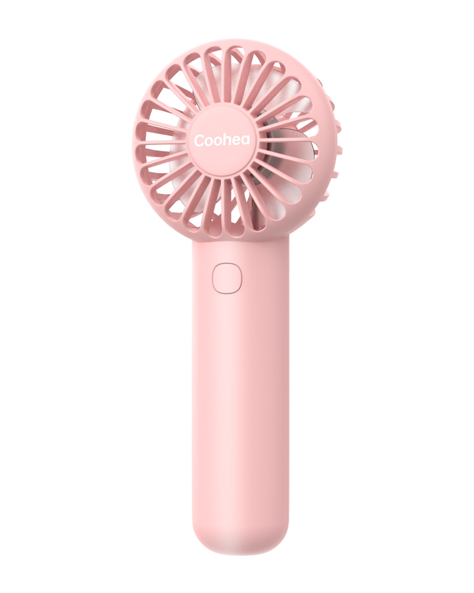 Coohea Handheld Fan Mini Portable Fan Usb Rechargeable Battery Fan 3 Speeds Powerful Personal Fan Cute Small Cooling Fan With Ba
