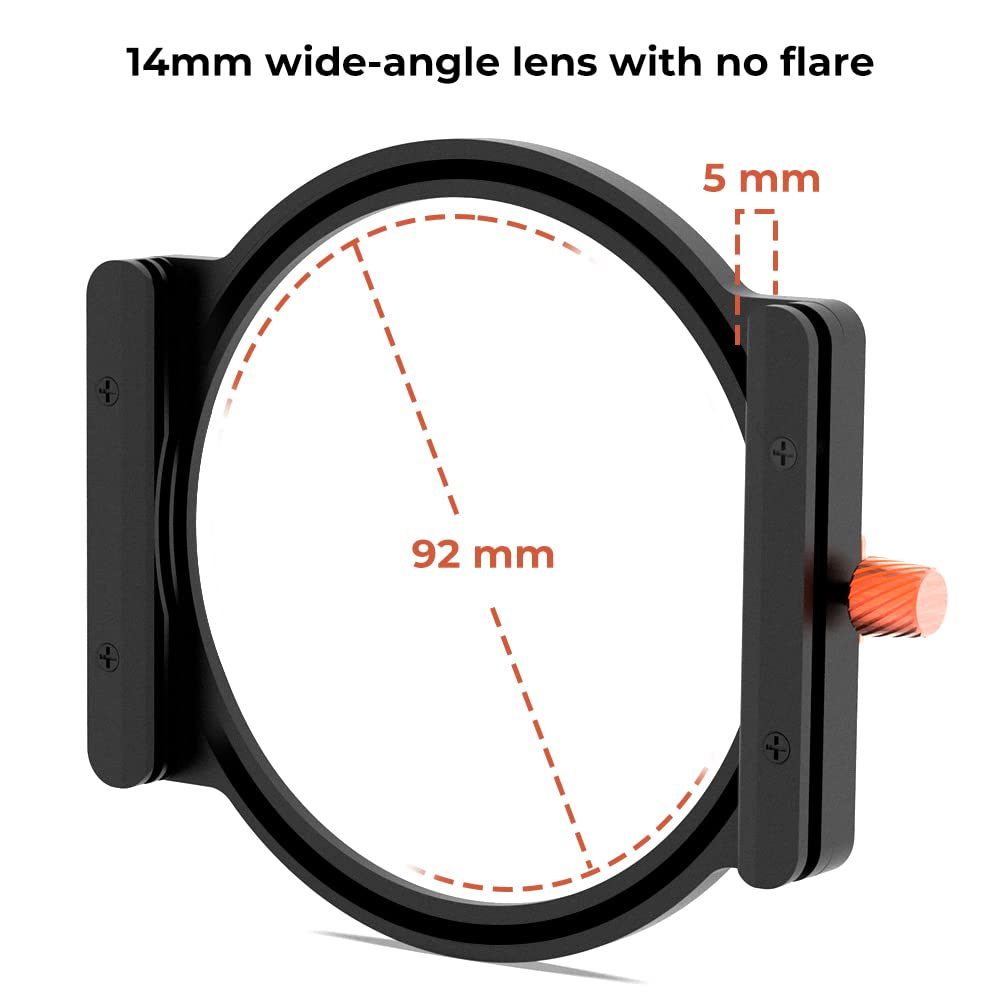 K&F Concept 100X100Mm Square Nd Filter Kit Nd1000 (10 Stop) + 1X Filter Holder + 8 X Filter Rings With 28 Multi Layer Coatings C