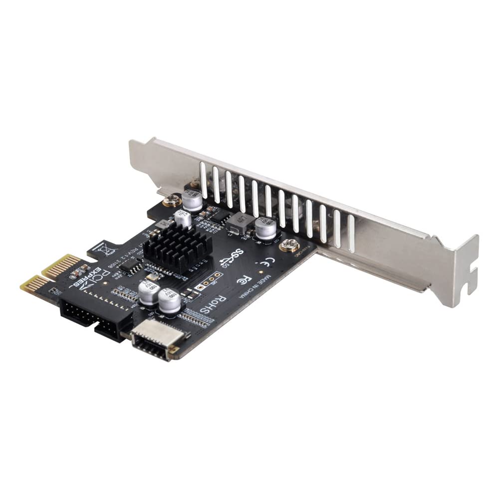 Nfhk 5Gbps Type E Usb 3.1 Front Panel Socket & Usb 3.0 To Pci E 1X Express Card Vl805 Adapter For Motherboard