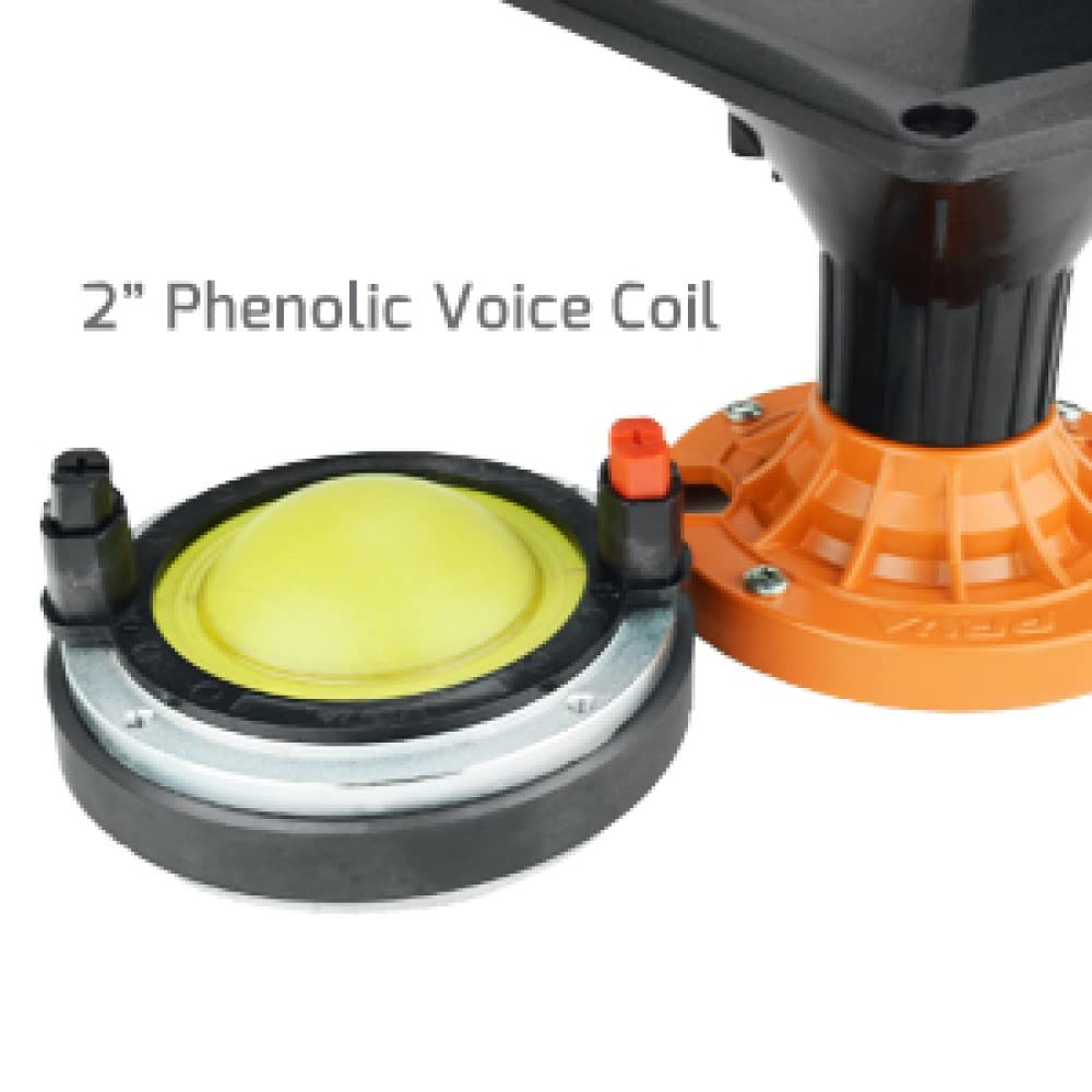 Prv Audio Wg270Ph Horn Driver   1' Exit Phenolic Compression Driver 150 Watts Max Power 8 Ohm 106.5 Db 75 Watts Rms With Compact 60� X 60� Exponential Horn For Car Audio