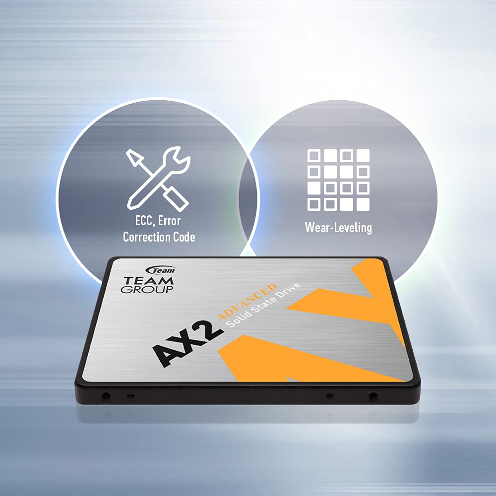 Teamgroup Ax2 256Gb 3D Nand Tlc 2.5 Inch Sata Iii Internal Solid State Drive Ssd (Read Speed Up To 540 Mb/S) Compatible With Lap