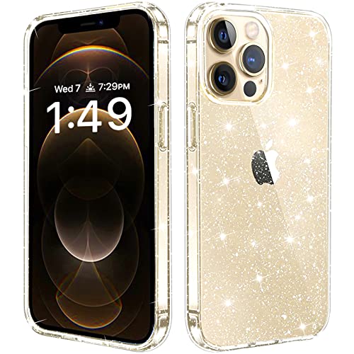 Jjgoo Compatible With Iphone 12 Pro Max Bling Glitter Sparkly Shockproof Anti Scratch & Shockproof Protective Phone Case Cover,