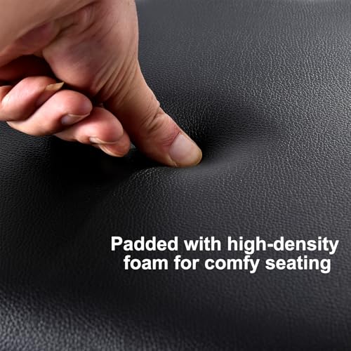 Filisite Piano Bench With Waterproof Padded Cushion, Makeup Stools For Vanity, Bench For Living Room/Bedroom (Brown)