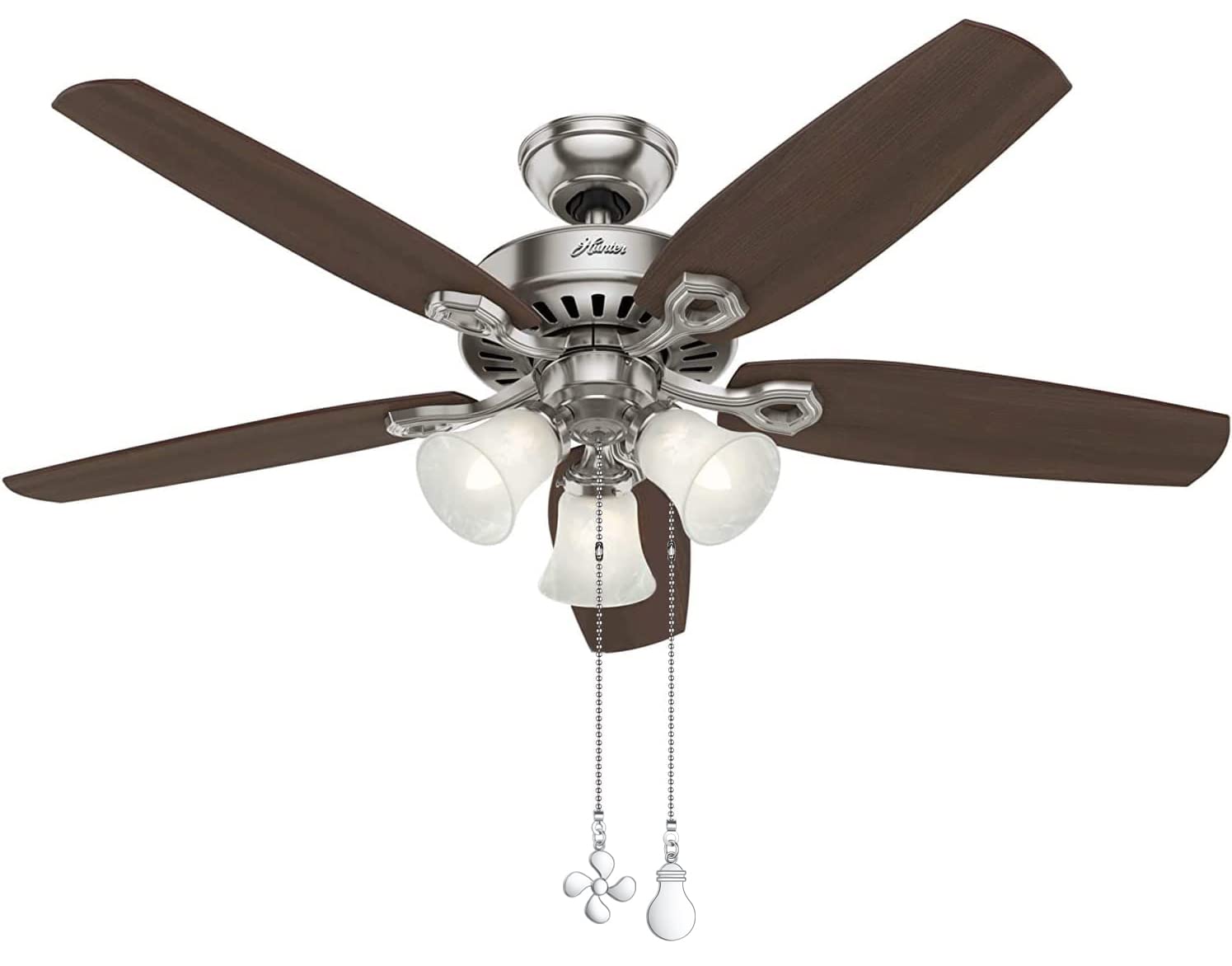 Ceiling Fan Pull Chain Extender, 4 Pieces 12 Inch 3Mm Dia Beaded Extension Chain With Fan And Bulb Cord (Silver)