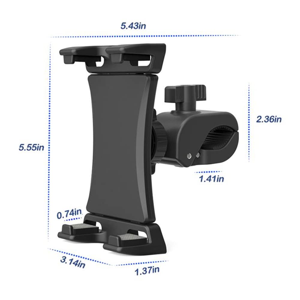 Yiting Tablet Holder, Bike Phone Tablet Mount For Indoor Gym Treadmill, Spinning Exercise Bicycle, Mic Stand, Tablet Holder Moun