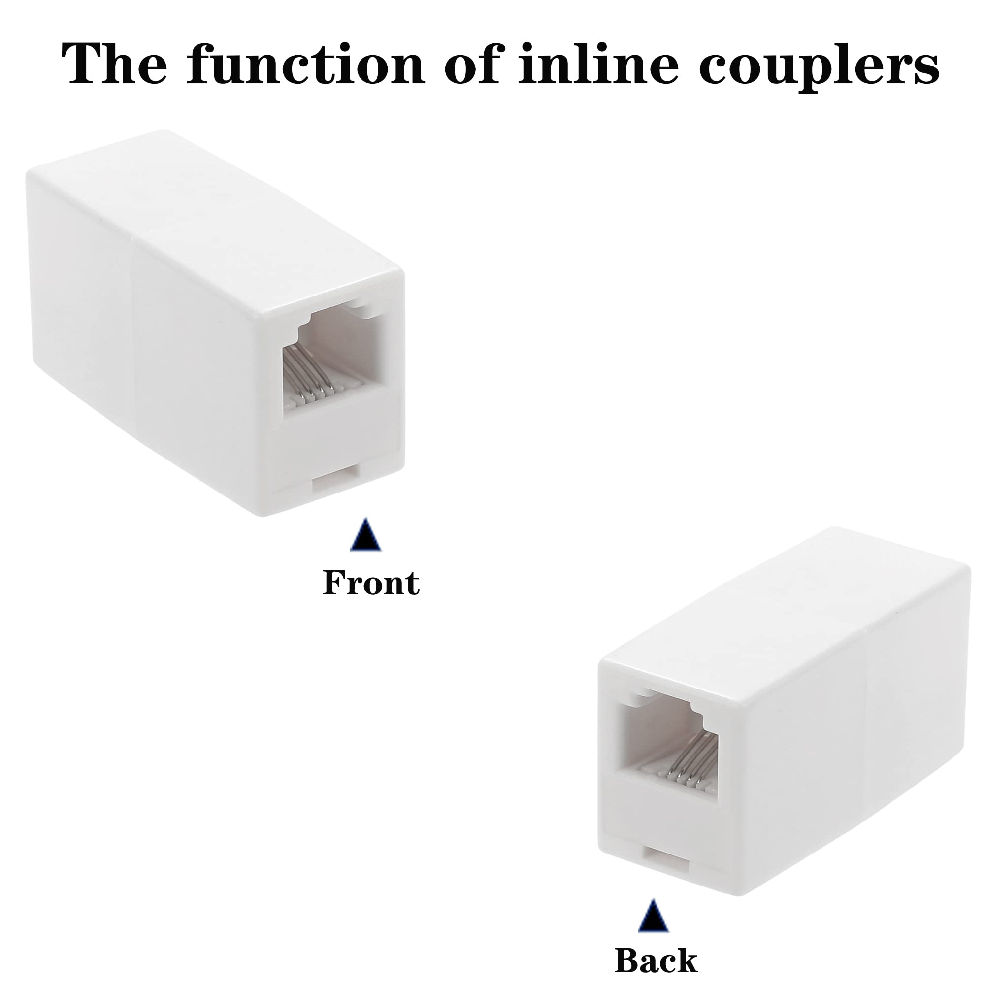 Computer/phone Coupler Ubramac Rj11 Coupler, Straight Telephone Inline Coupler Rj11 6P4C Inli ...