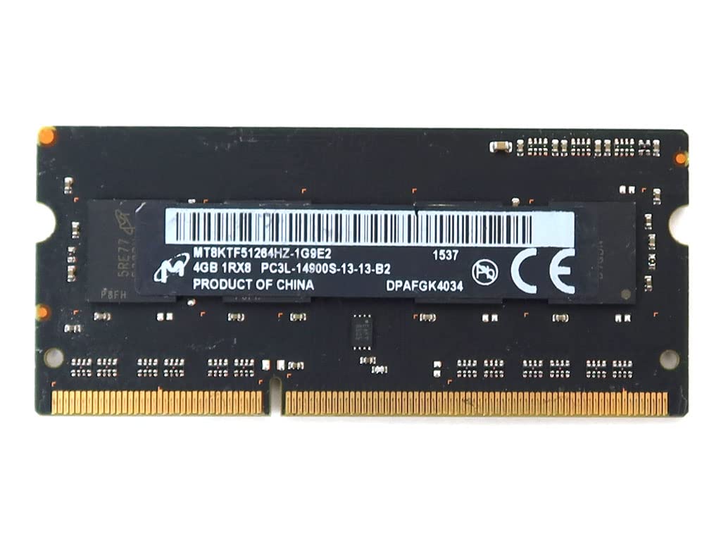 Micron 4GB PC3L-14900 DDR3-1866MHz SoDimm Non-ECC Unbuffered CL13 Single Rank Ram Memory Module MT8KTF51264HZ-1G9E2