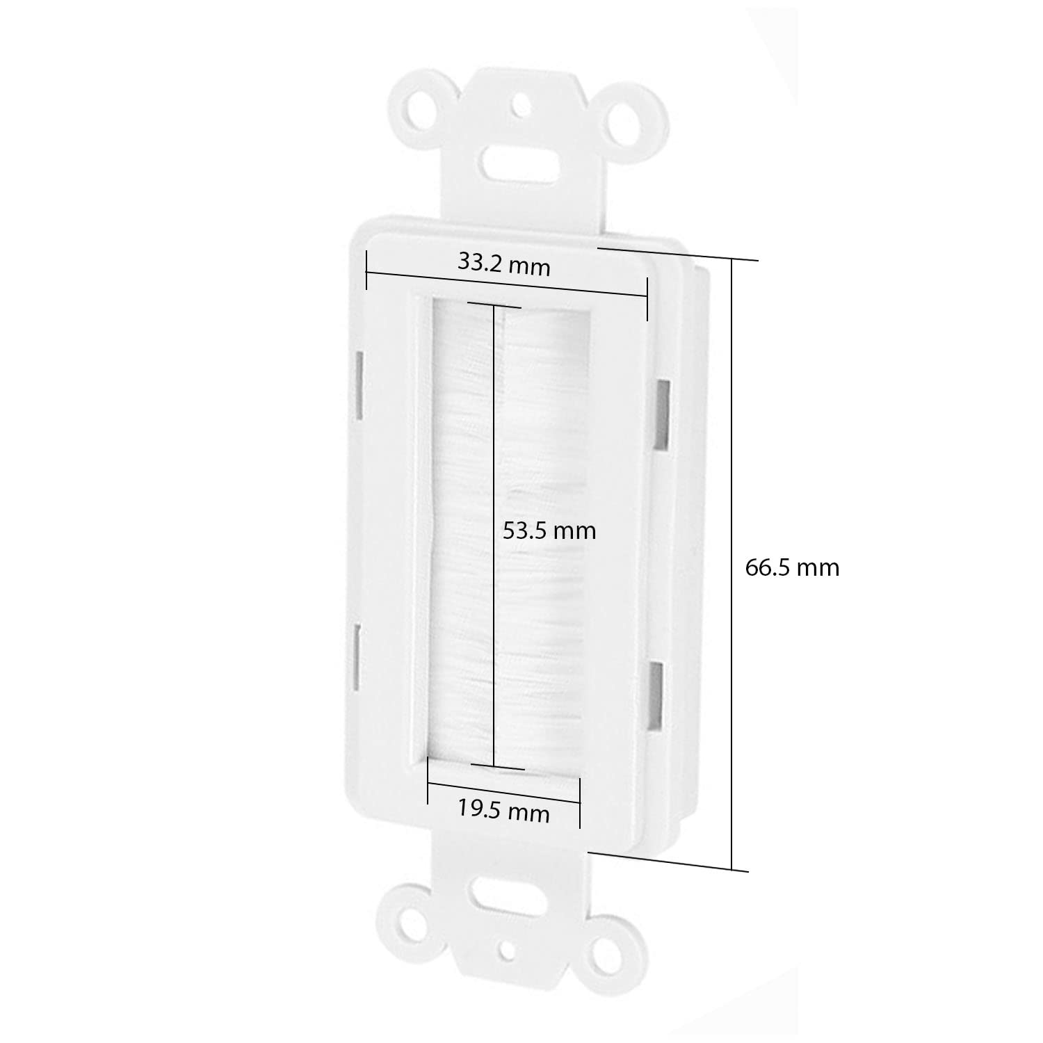 Quickport Decora Brush Passthrough, Brush, 1 Pack White