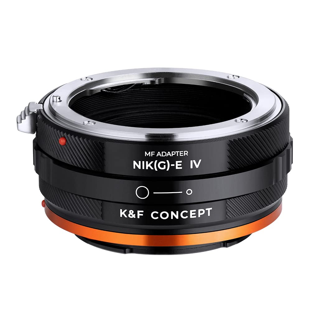 K&F Concept Lens Mount Adapter Nik(G) Nex Iv Manual Focus Compatible With Nikon F (G Type) Lens And Sony E Mount Camera Body
