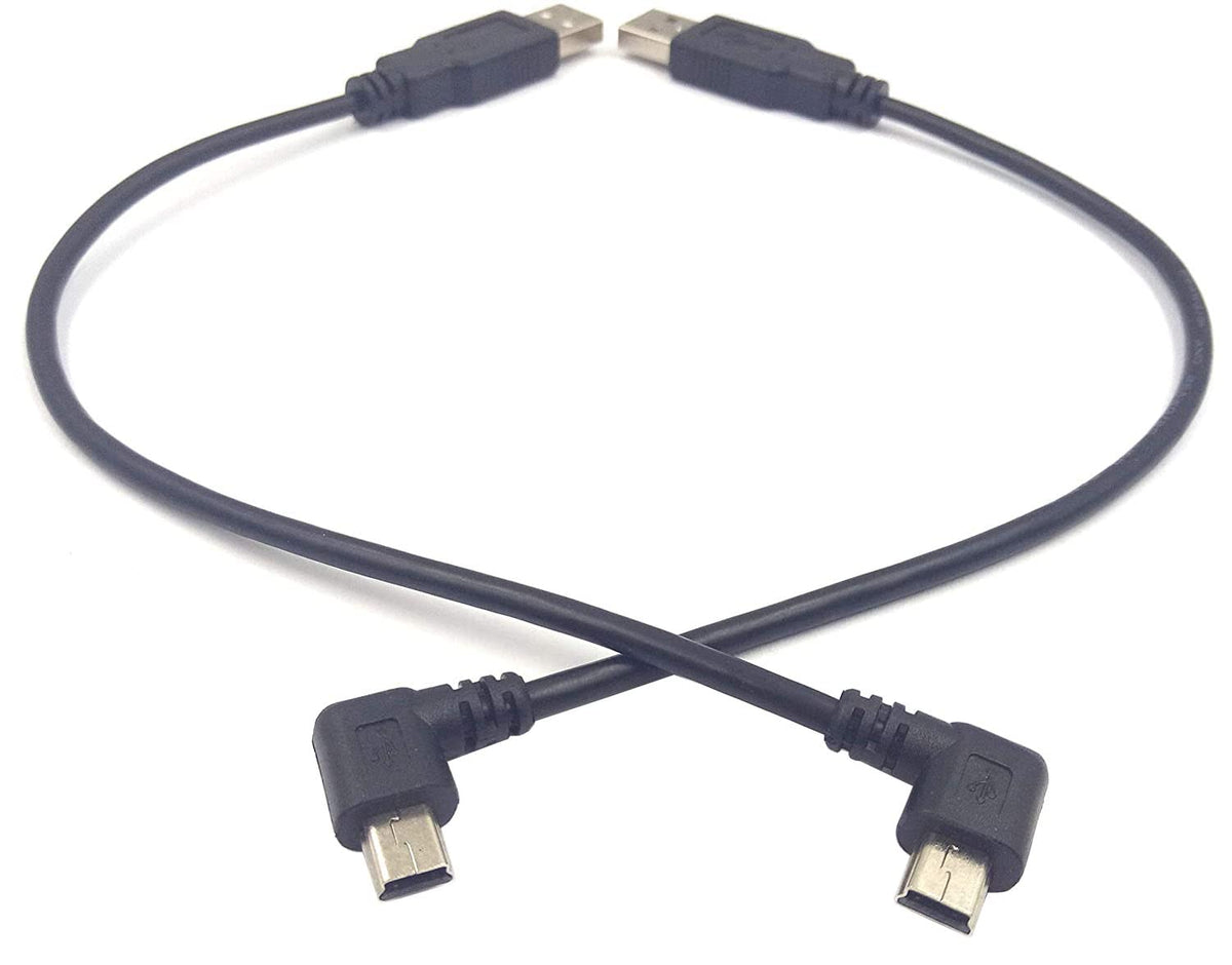 8 Inch Usb Cable (1 Set) Mini Usb Cable, Haokiang 8 Inch Usb 2.0 Male To Mini Usb 90 De ...