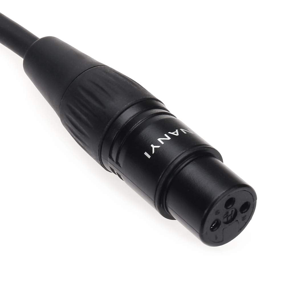 Nanyi 2Pcs Xlr Female To Female Splitter Microphone Cable Xlr To Xlr Patch Cables, 3 Pin Xlr Female To Female Mic Cable Dmx Cabl