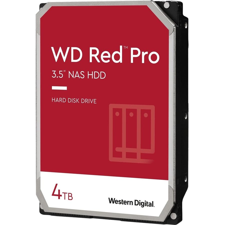Western Digital 4Tb Wd Red Pro Nas Internal Hard Drive Hdd - 7200 Rpm, Sata 6 Gb/S, Cmr, 256 Mb Cache, 3.5 - Wd4003Ffbx