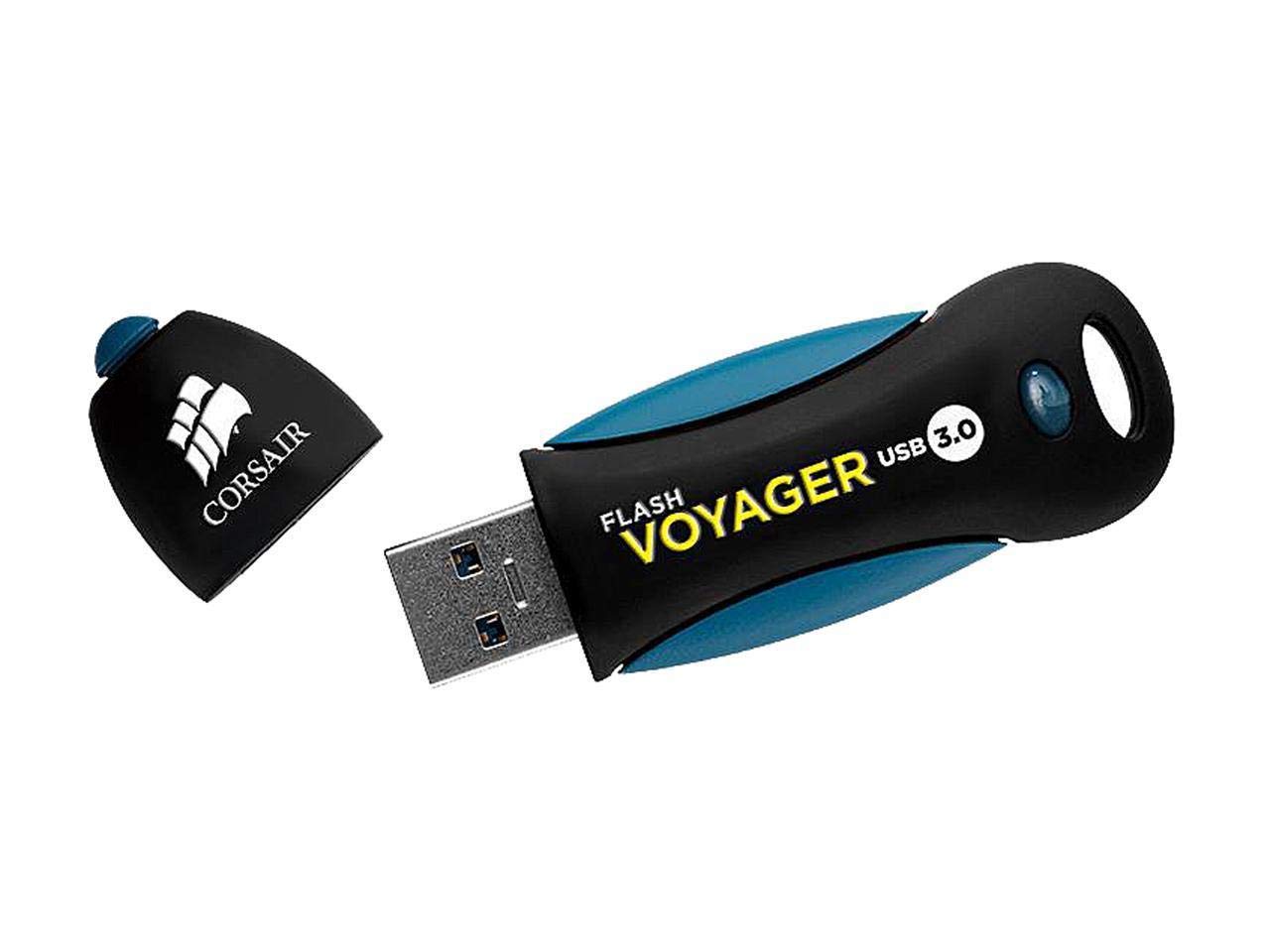 Corsair 128 Gb Usb 3.0 Flash Voyager Flash Drive, Black