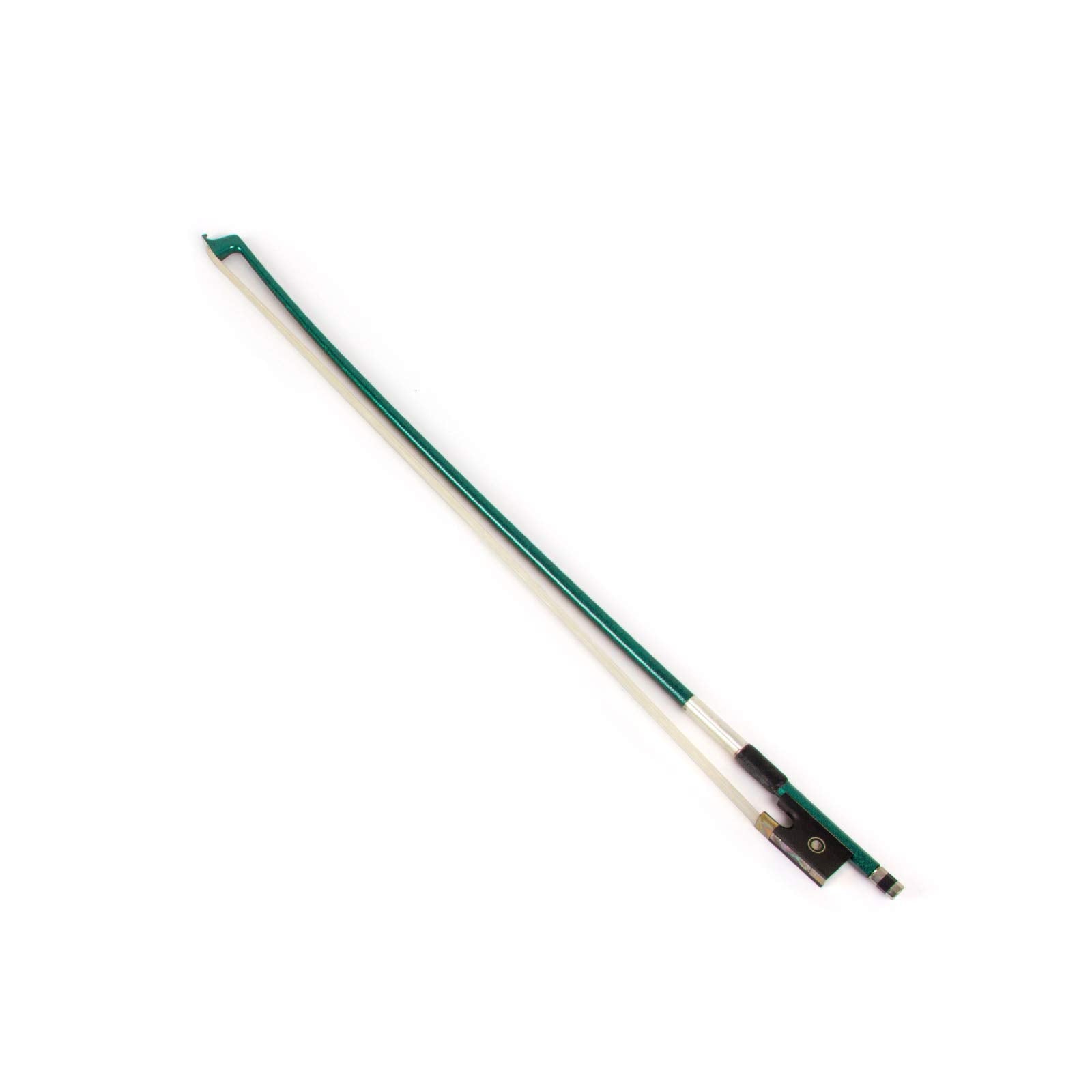 Kmise Violin Bow - Stunning Carbon Fiber for 1/8 Violins, Green Color