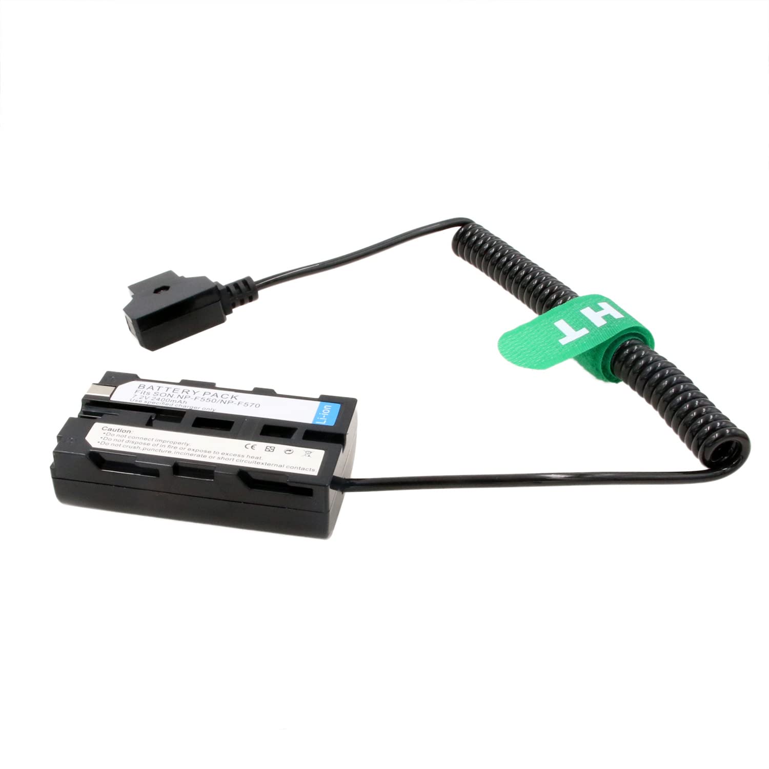 Hangton Camera Monitor D Tap Np F970 F750 F550 Dummy Battery Power Adapter For Atomos Shogun Inferno Ninja Sony L, Coiled Cable