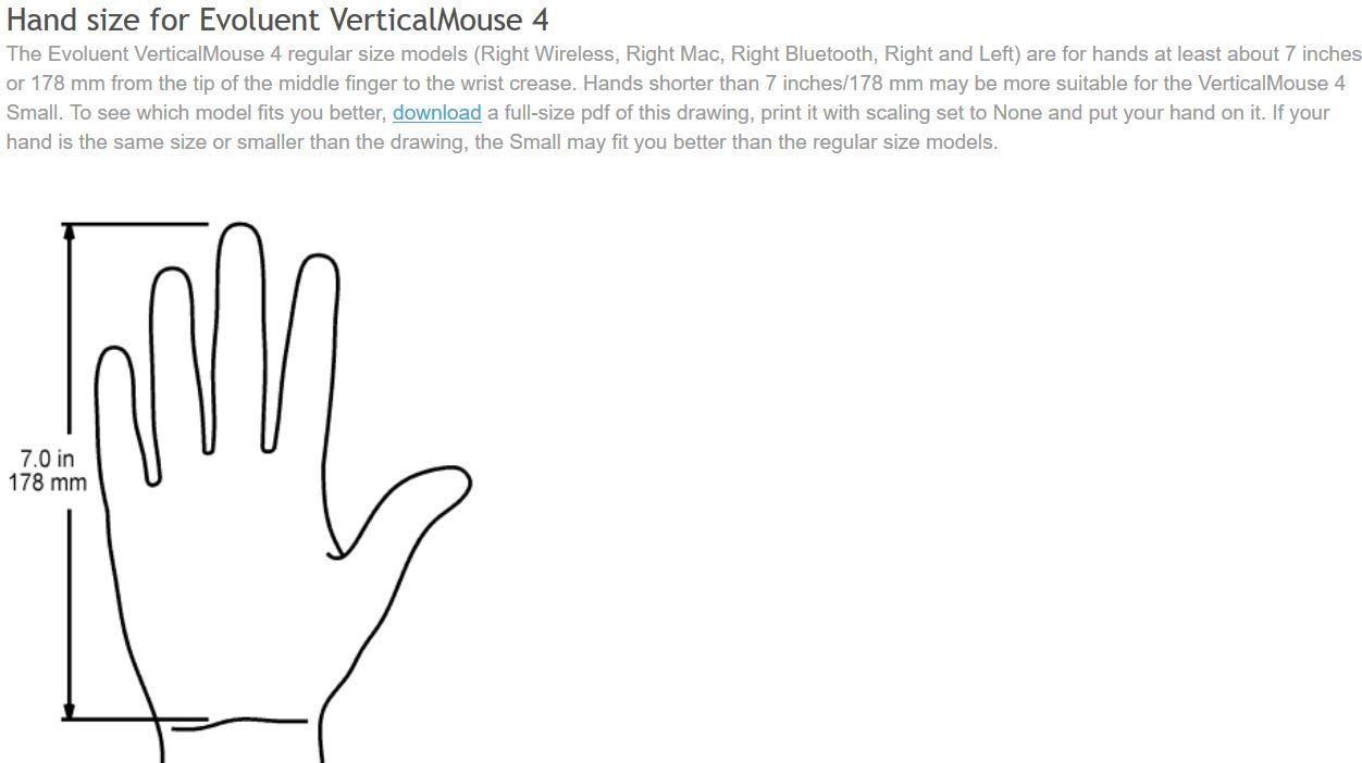 Evoluent Vm4Sw Verticalmouse 4 Right Hand Ergonomic Mouse With Wireless Connection (Small Size)