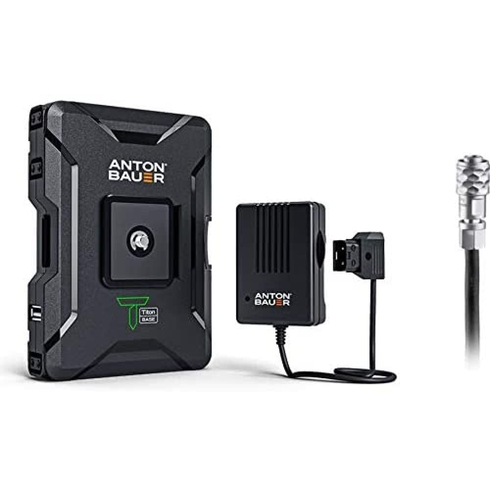 Anton Bauer Titon Base Kit, 68Wh/14.4V Battery, Compatible With Blackmagic Pocket Cinema 4K / 6K, Lemo Input, Lithium Battery Pack, Battery Replacement, Quick Release Battery