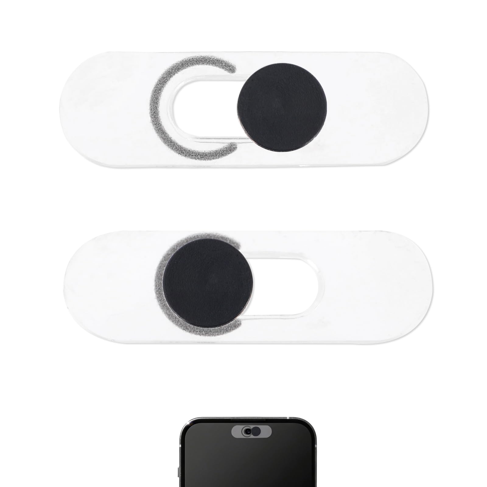 2pcs Cell Phone Front Camera Cover for Android Pixel Galaxy iPad