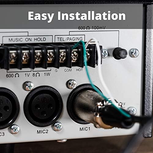 REBUILD SKILLS RBX-515SBG-18X Push-to-Talk Microphone with 20" Gooseneck & 6½’ Cord for Restaurants & Grocery Stores