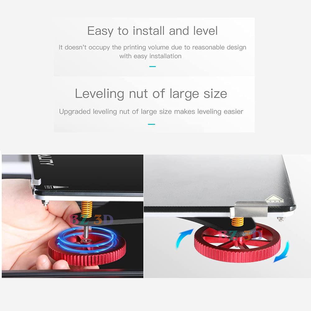 Bz 3D Ender 3 Springs Upgrade Kit,Metal Bed Leveling Nuts+ Hot Bed Springs For Ender 3/Pro/V2/Ender 5/Ender 3 Neo/V2 Neo/Ender 3