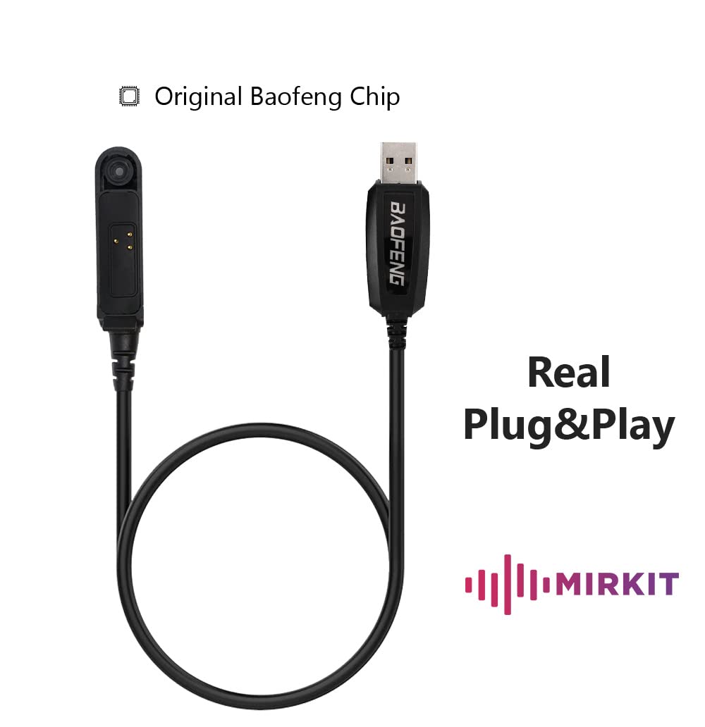 Mirkit Original Baofeng Usb Programming Cable For Baofeng Uv-9R Bf-9700 A-58 Uv-Xr Uv-5S Gt-3Wp Plus Handheld Ham Radio Transcei