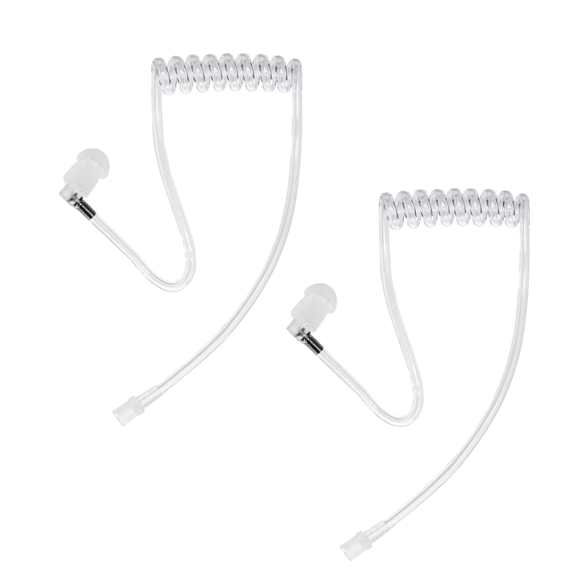 Airsn Replacement Acoustic Coil Tube For Motorola Kenwood Two Way Radio Walkie Talkie Earpiece (Pack Of 2)