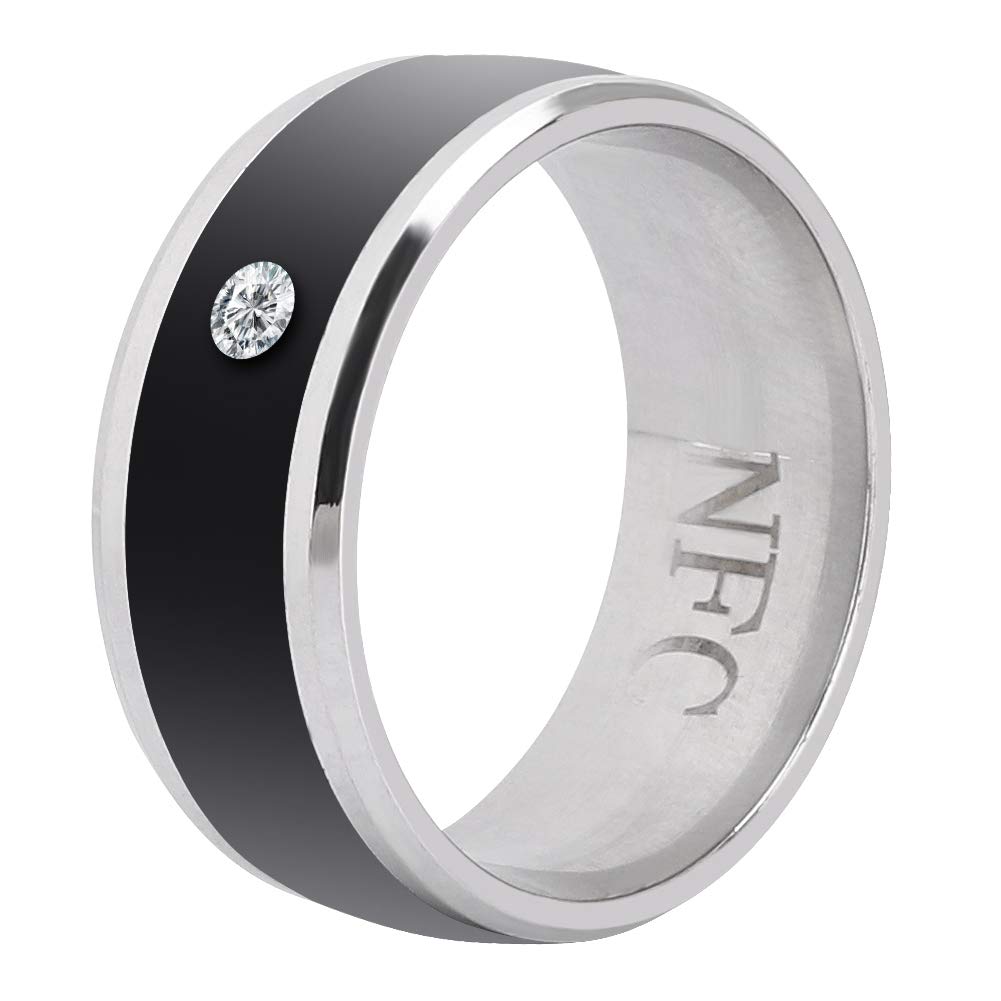 Smart Ring, No And Depth Universal Wear Smart Ring, Magic Wearable Device Universal Ring For Mobile Phone, Nfc Smart Rings(Size1