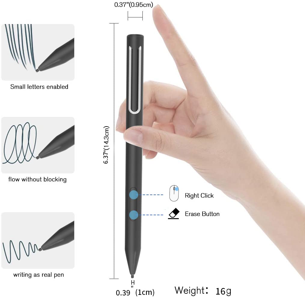 Sss      Grgb Stylus Pen For Microsoft Surface, Compatible With Surface Pro X/8/7/6/5/4/3, Surface Book 3/2/1, Surface Go, Surfa