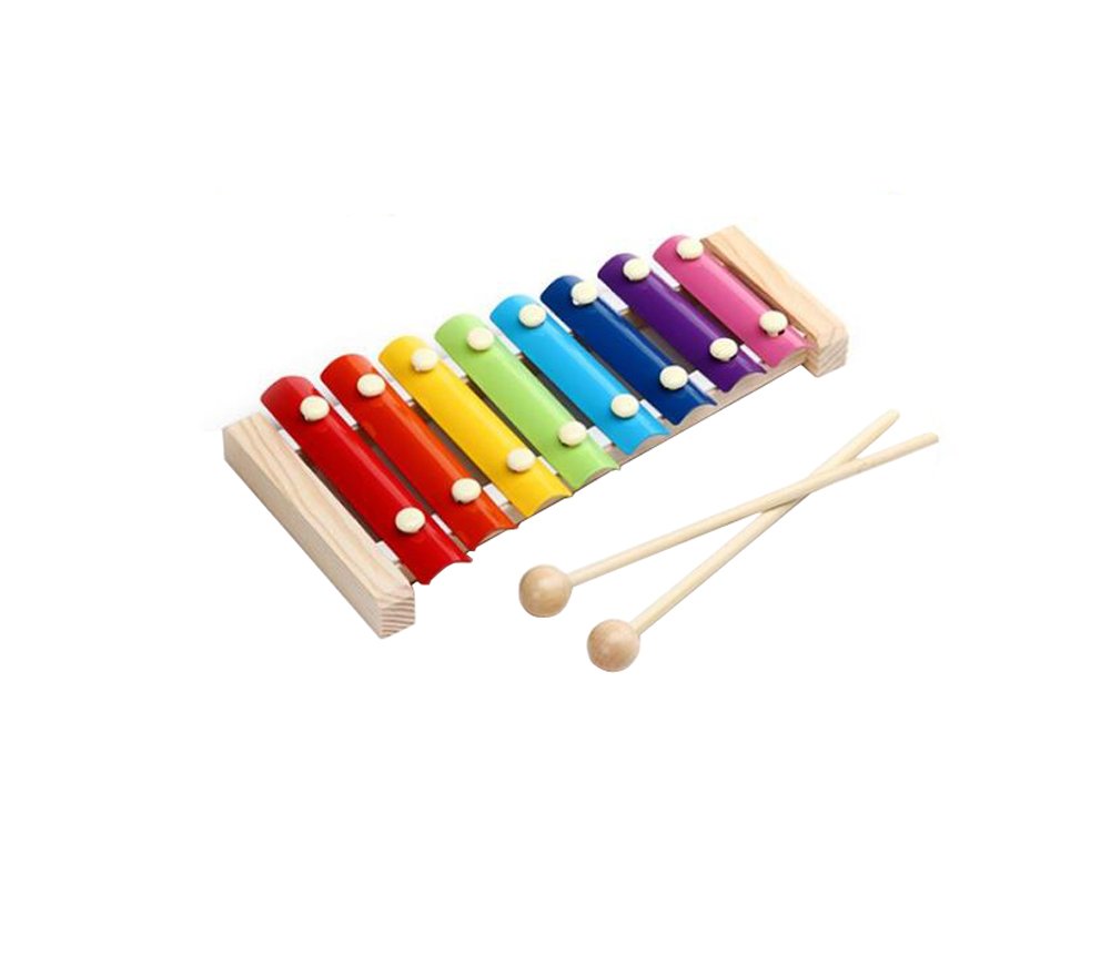 2 Pairs 20Cm/7.8 Length Round Head Musical Instruments Wood Mallets Percussion Sticks Hammer For Energy Chime Xylophone Wood B