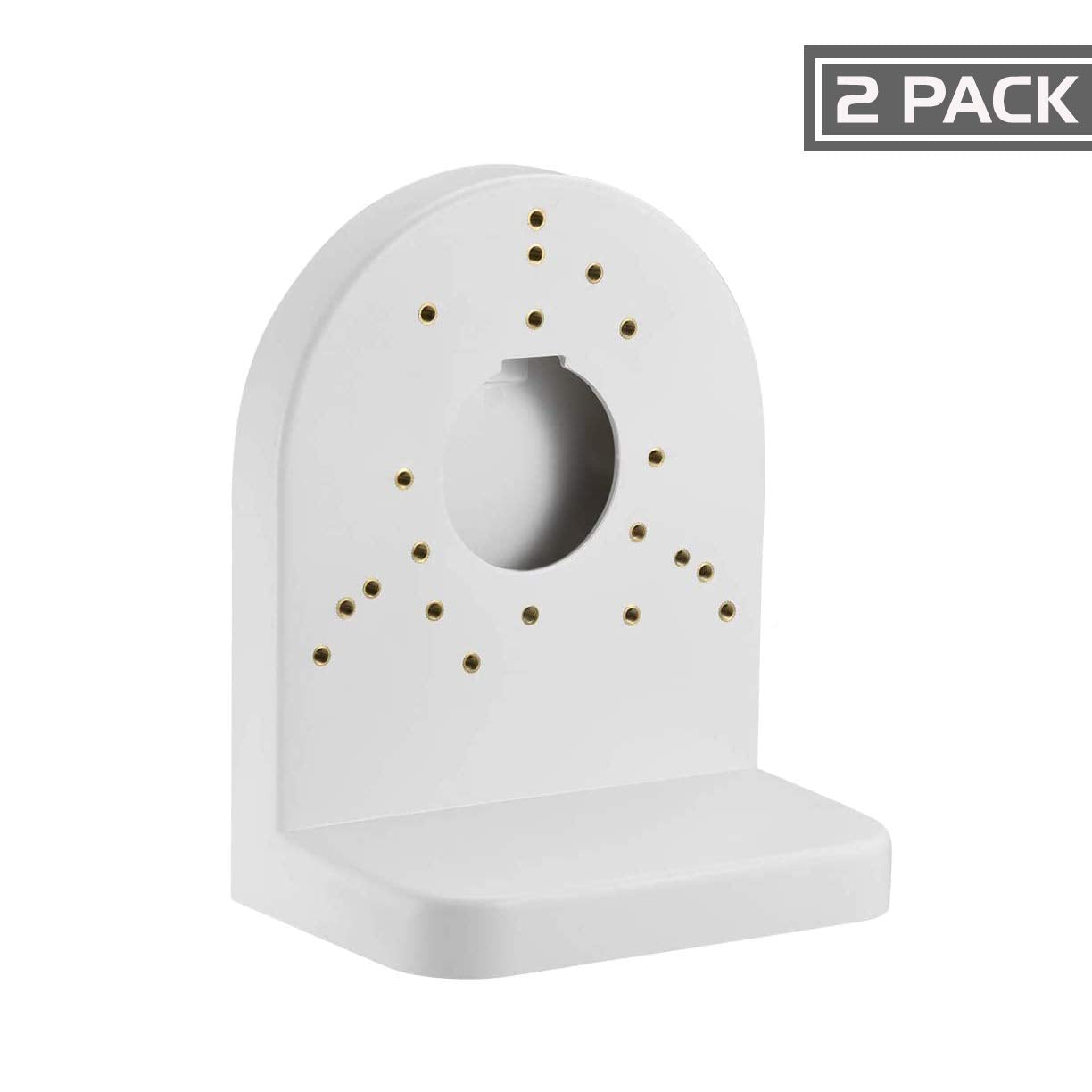 Ares Vision Universal Cctv Camera Abs Plastic Wall Mount Junction Bracket (2 Pack)