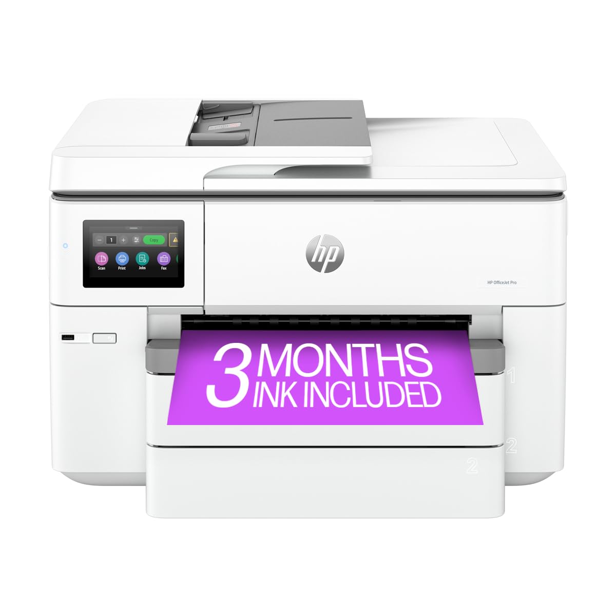 Hp Officejet Pro 9730E Wide Format Wireless All In One Color Inkjet Printer, Print, Scan, Copy Up To 11X17', Adf, Duplex Printin