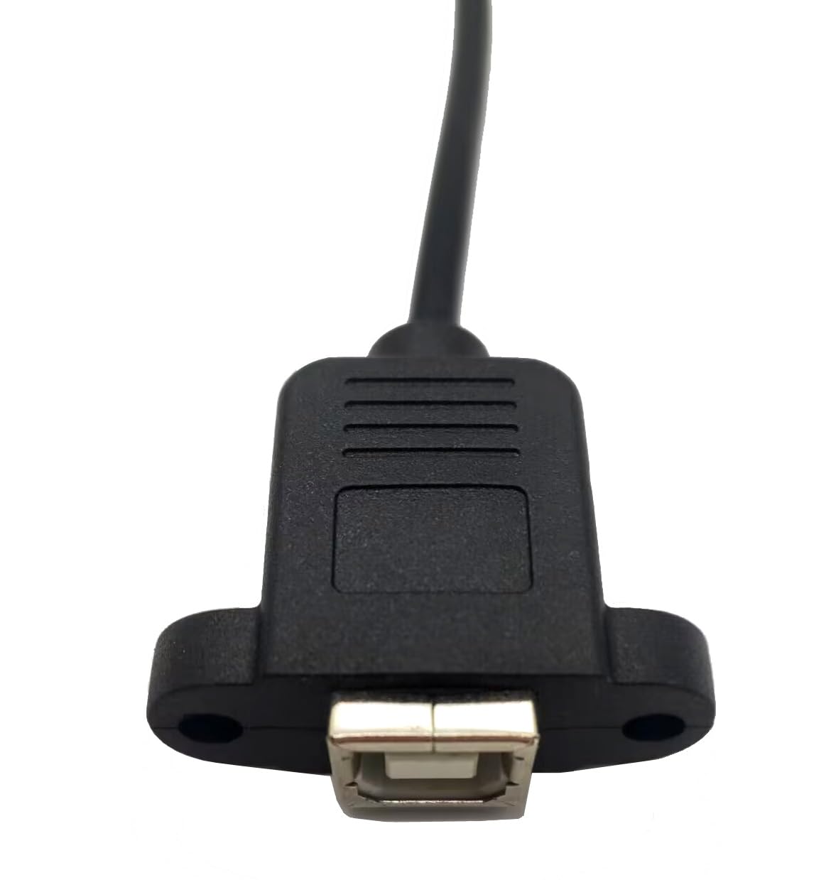 Traovien Usb 2.0 Type B Male To Female Extension Cable With Screws Panel Mount For Printer Scanner Disk(50Cm/20Inch).