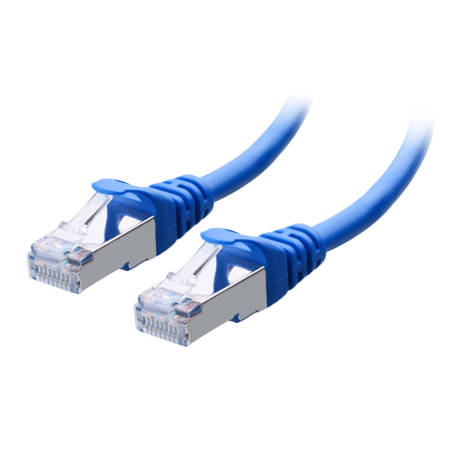 Cable Matters 10Gbps Snagless Shielded Cat 6A Ethernet Cable   50ft, Cat 6A Cable, Cat6A Cord, Ethernet Cord, Blue