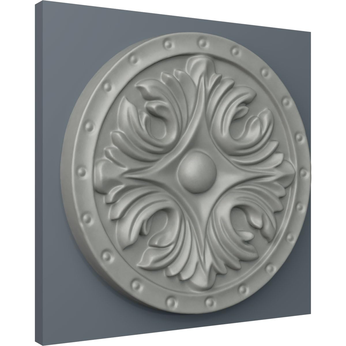 Ekena Millwork Ros06X06Bo Bordeaux Rosette, 5 7/8''Od X 5/8''P, Primed