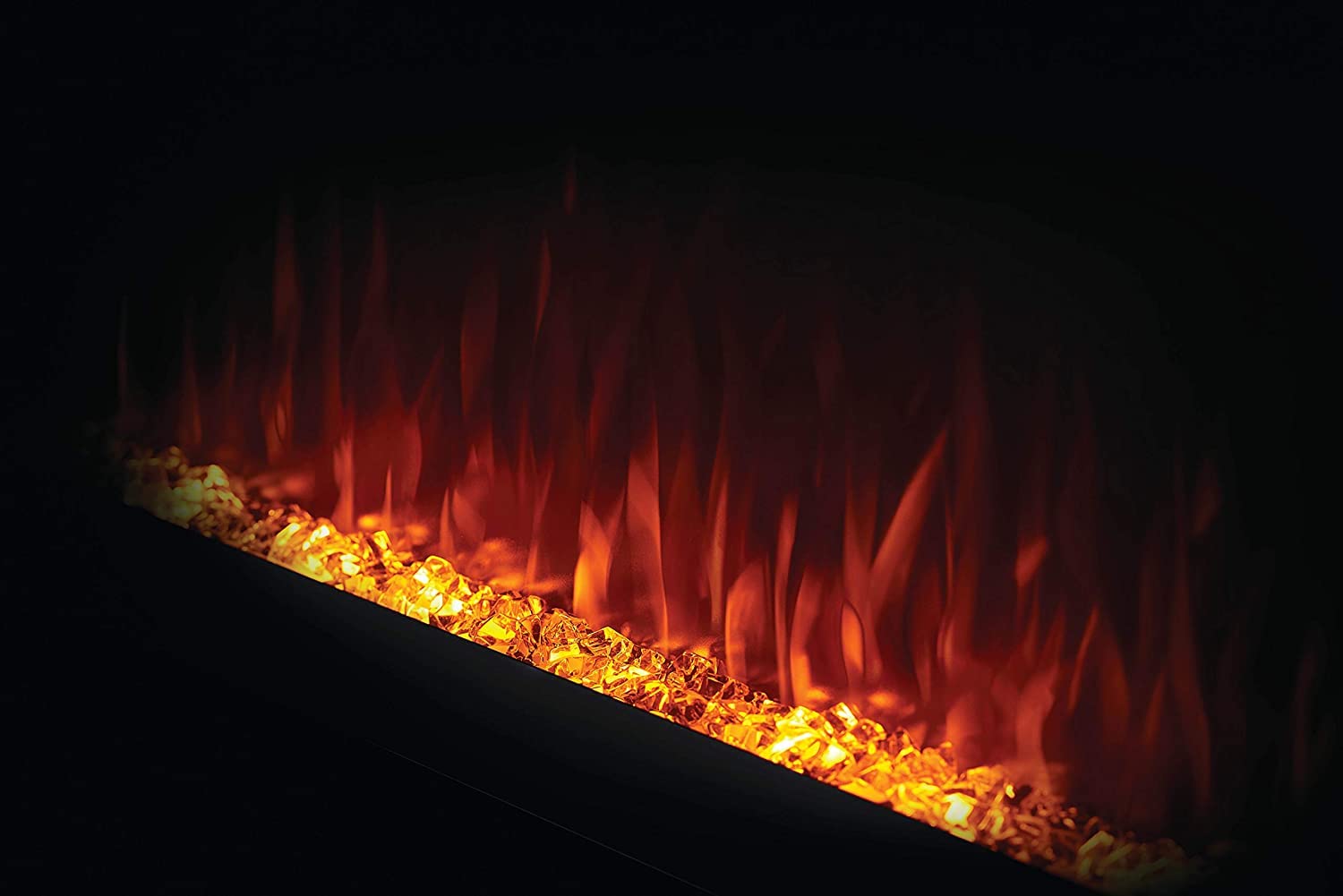 Napoleon Purview 50 Inch Wall Mount Electric Fireplace   Black, Nefl50Hi