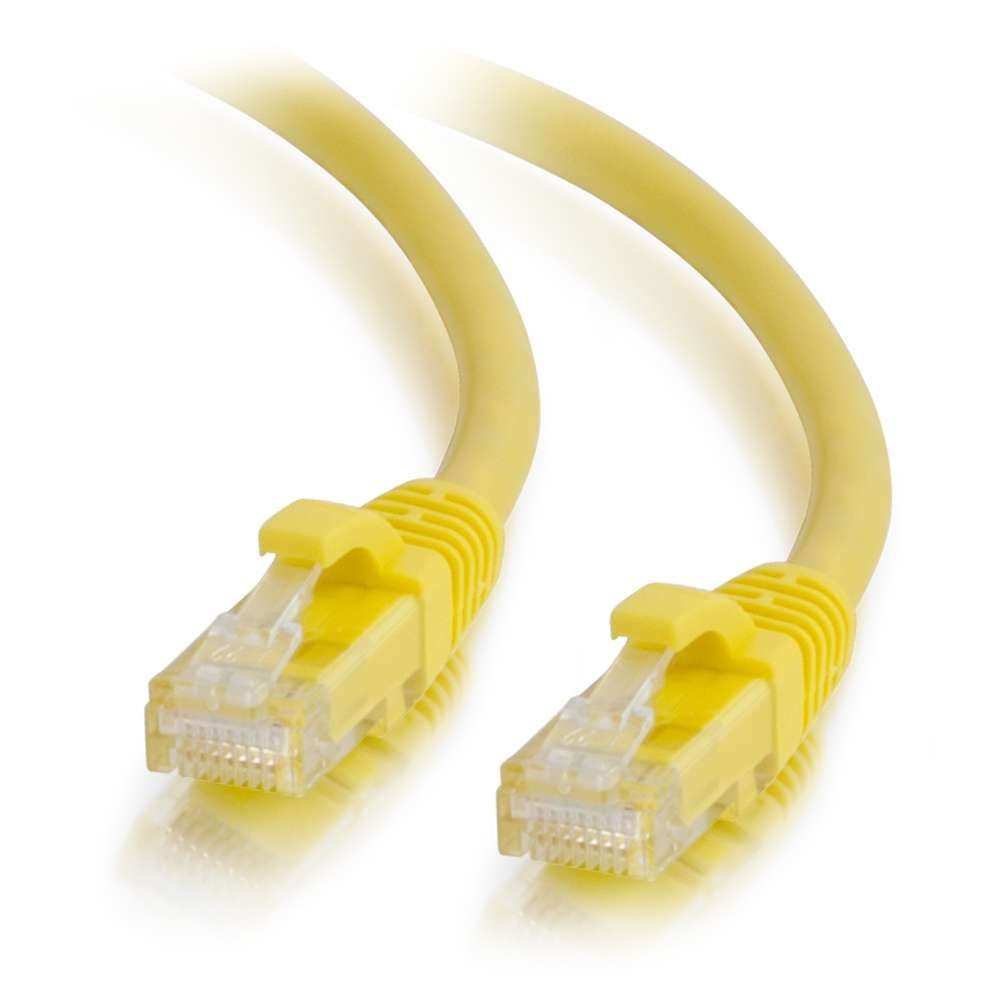 C2G/ Cables To Go C2G 27196 Cat6 Cable   Snagless Unshielded Ethernet Network Patch Cable, Yellow (50 Feet, 15.24 Meters)