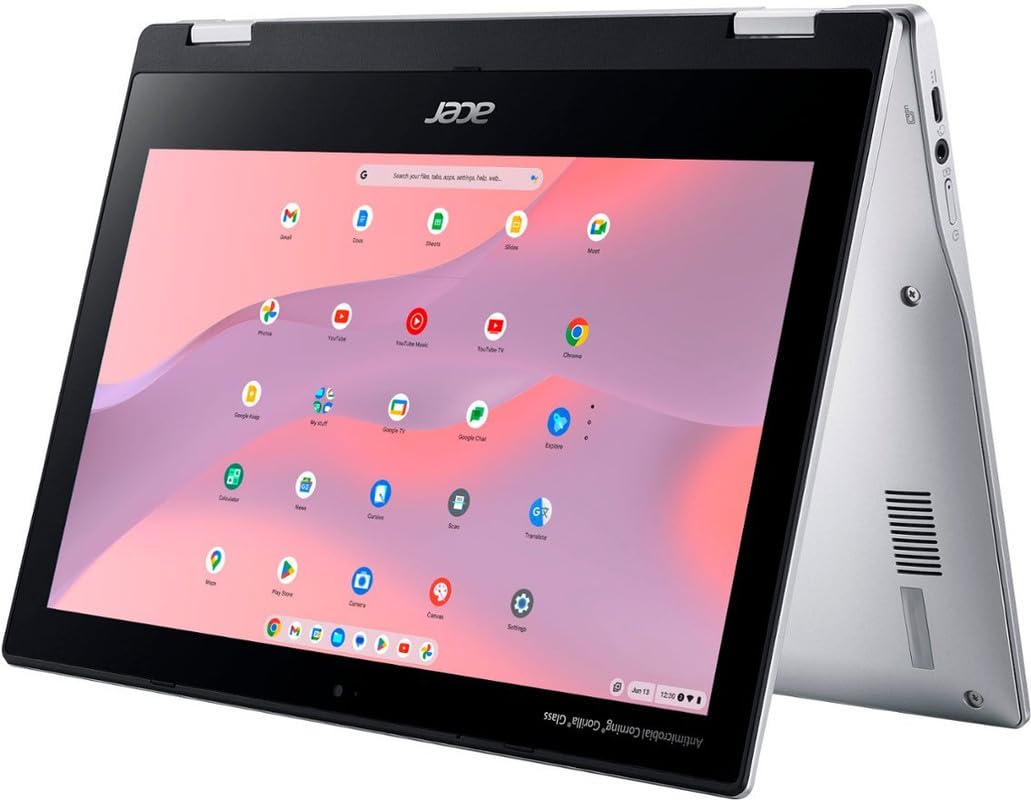 Acer Chromebook Spin Newest Flagship Convertible X360 Laptop, 11.6'' 2 In 1 Hd Touchscreen, 8 Core Mediatek Mt8183C Processor, 4