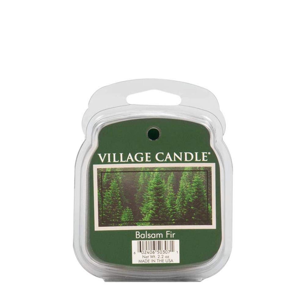 Village Candle Balsam Fir Wax Melts Flameless Fragrance, 2.2 Oz, Traditions Collection, Green (106101383)
