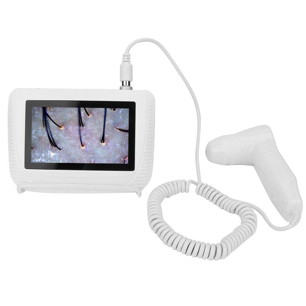 FOKH Skin Hair Analyser,5 in 50X/200xLens LCD Digital Microscope Rechargeable Portable Scalp Detector Scanner Professional Scalp