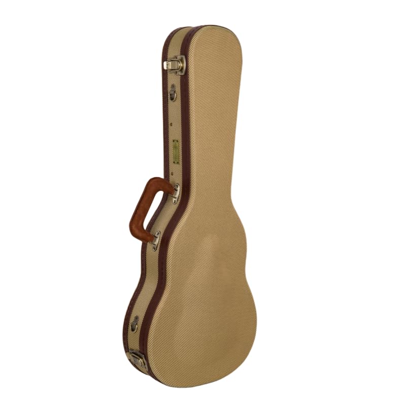 Crossrock Master Series Baritone Ukulele Case For 30 & 31 | Classic Fabric Tweed Exterior, Re-Engineered Shell, Backpack Str