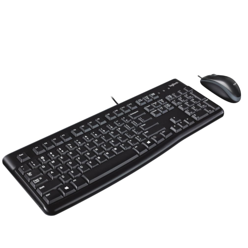 Logitech MK120 Wired Desktop Set Keyboard/Mouse USB Black LOG920002565