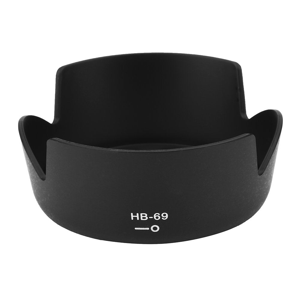 Hb 69 Camera Lens Hood,For Nikon, Af S Dx 18 55Mm F/3.5 5.6G Vr Ii D3200 D3300 D5200 D5300,With Lens Cap