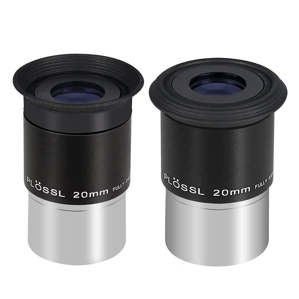 SOLOMARK Telescope Eyepiece 20mm 4-Element Plossl 1.25 inch