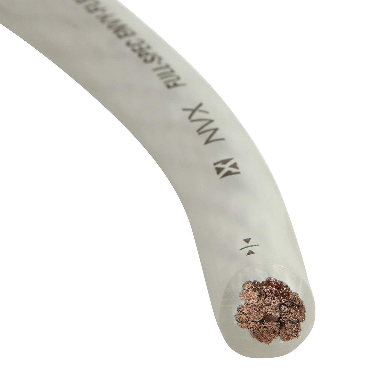 Nvx Xw0Wh5 5 Ft. Of Frosted White Envyflex True Spec 1/0 Gauge Power/Ground Wire Cable