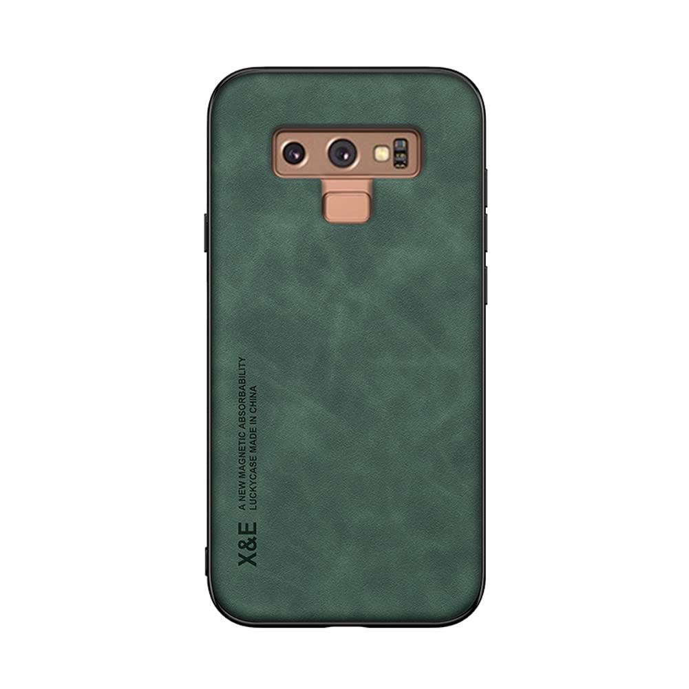 Kepuch Silklike Case For Samsung Galaxy Note 9   Cover Bumper Built In Metal Plate For Samsung Galaxy Note 9   Green
