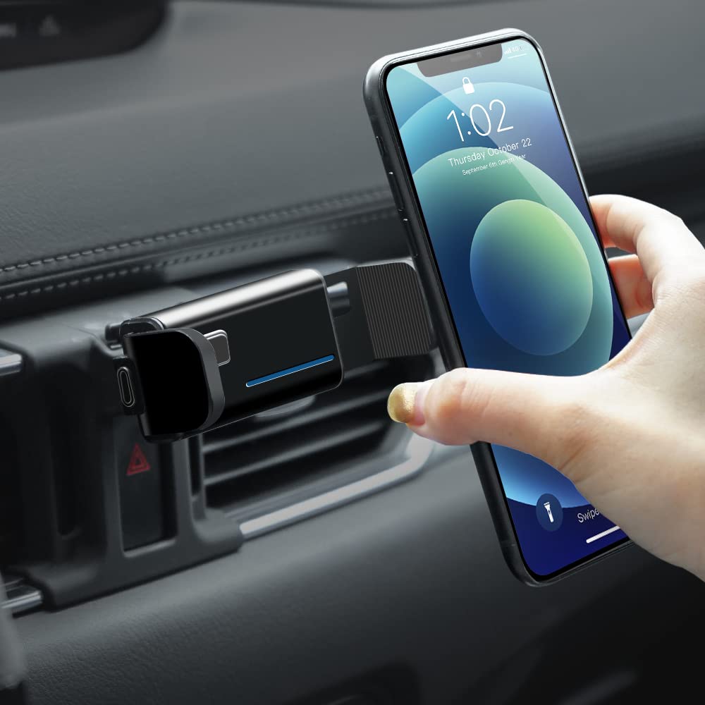 Beerte Phone Holder Fit For Mazda Cx-5 2017-2025 Electric Clamping Mobile Phone Mount 360-Degree Rotatable Adjustable Safe And C