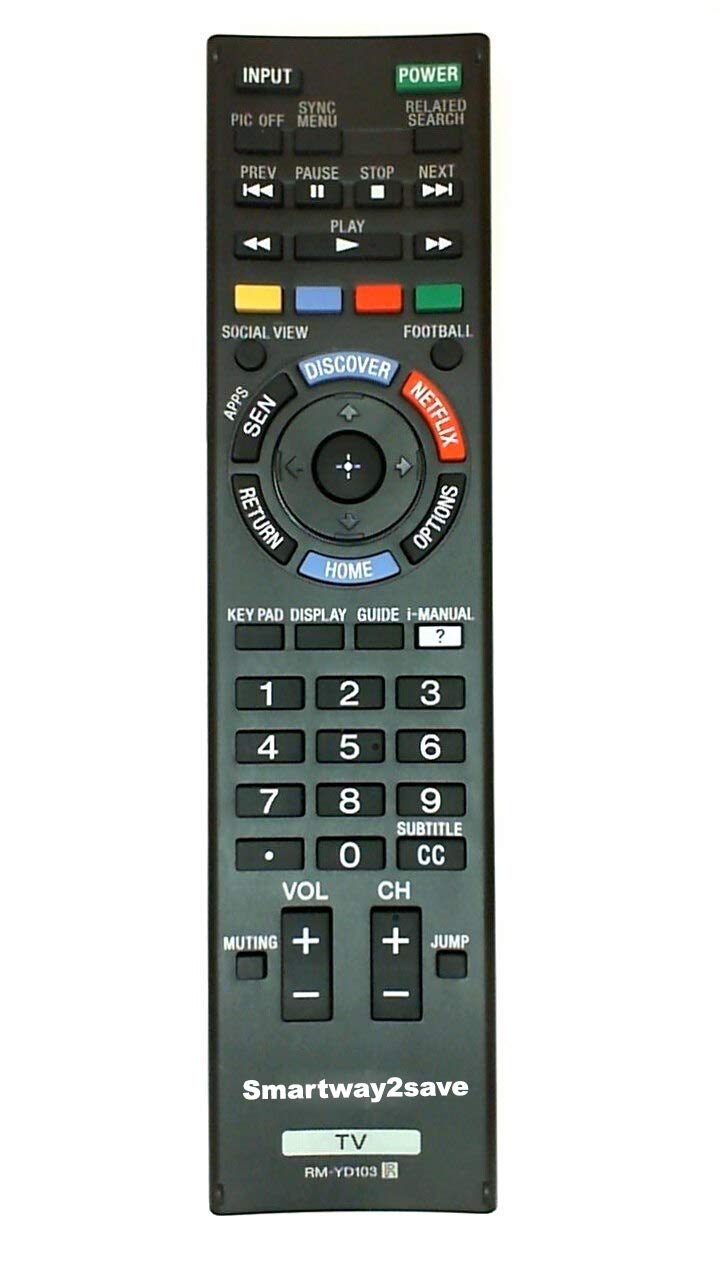 Sony Rm Yd103 Replacement Smart Tv Remote Control