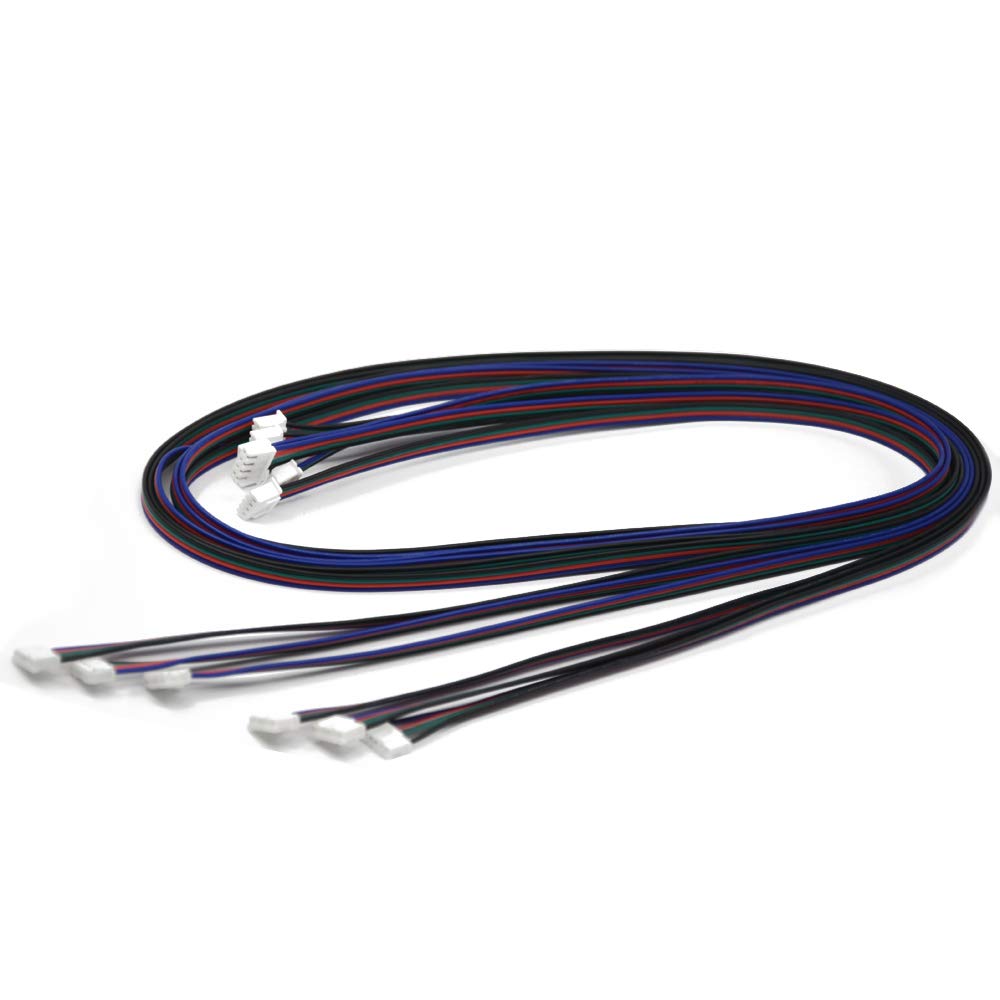 Iverntech 6Pcs 1.5M Xh2.54 4Pin To 6Pin Terminal Stepper Motor Cables For 3D Printer Nema 17 Stepper Motor