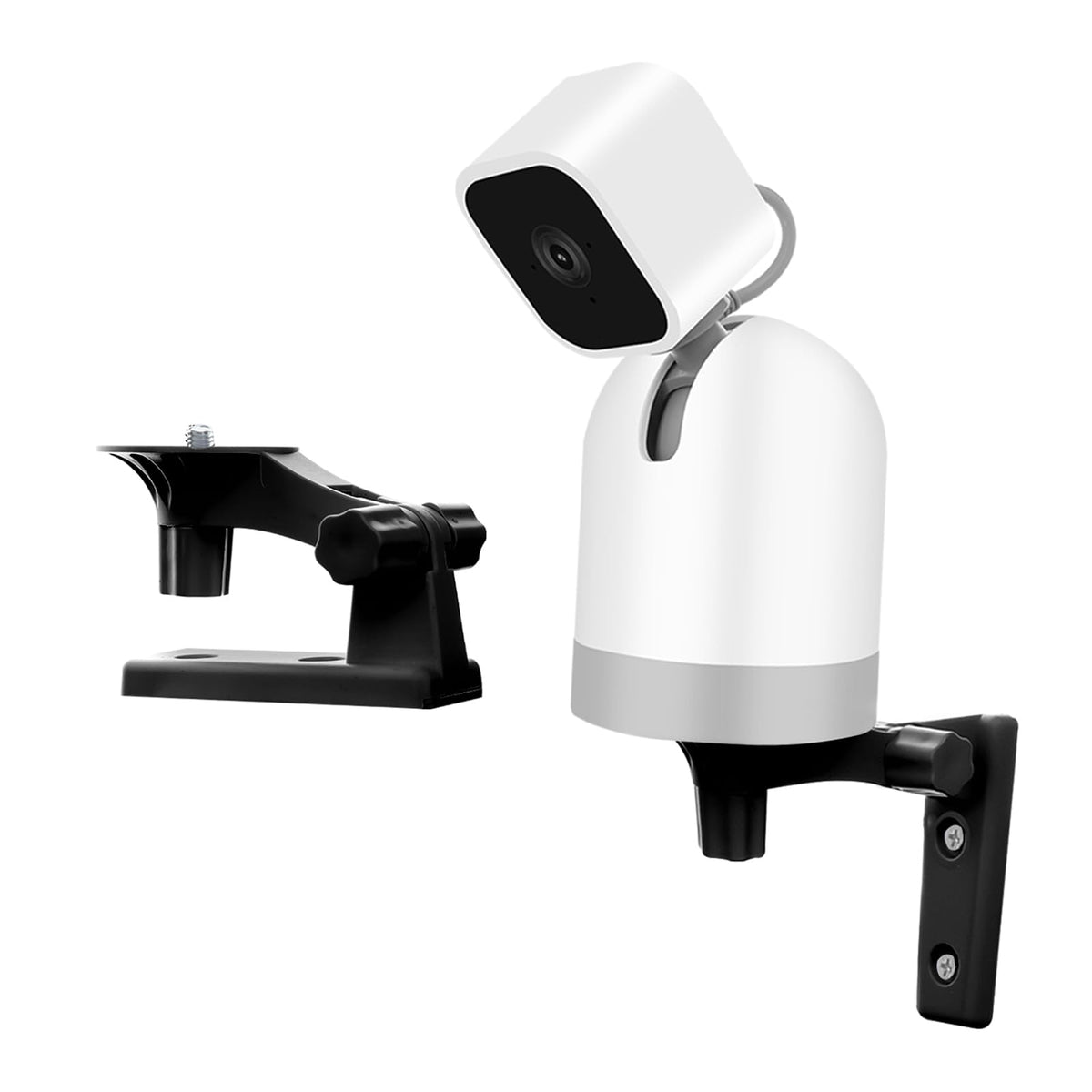 Adjustable Wall Mount Compatible With Wyze Cam Pan V3/V2 Blink Mini Pan Tilt Camera, 180 Degree Angles Rotation For Camera Wall/