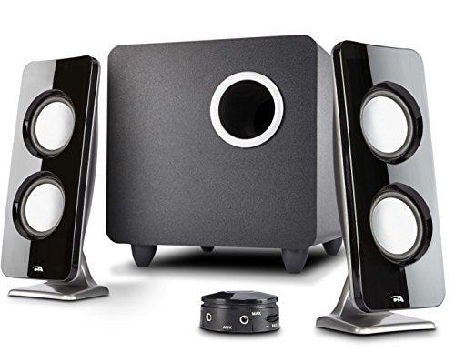 Cyber Acoustics Ca 3610 2.1 Multimedia Speaker System With Subwoofer, Perfect Computer Speakers For Pc Or Mac, Great For Music, 